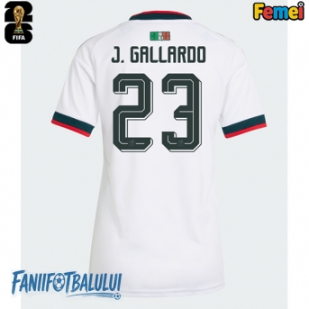 Mexic Jesus Gallardo #23 Echipament de Fotbal Replică Mondial 2026 Femei Deplasare